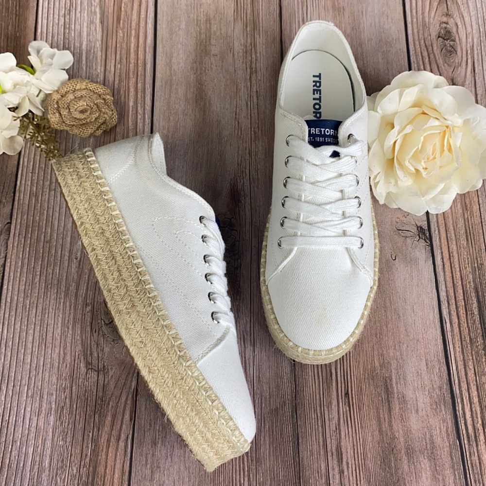 Tretorn Platform Espadrille Sneaker, Size 7.5 M - White
